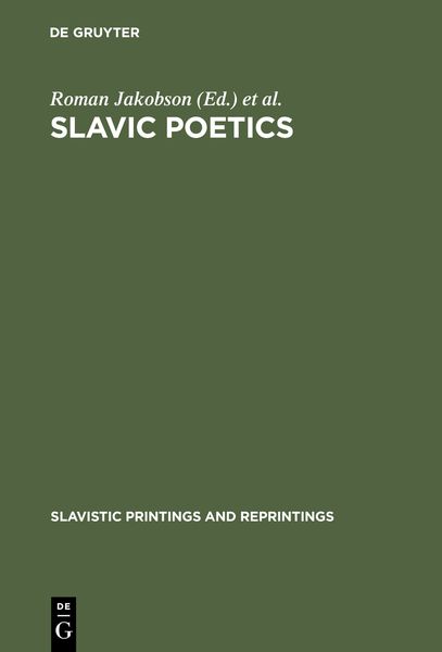 Produktbild: Slavic Poetics