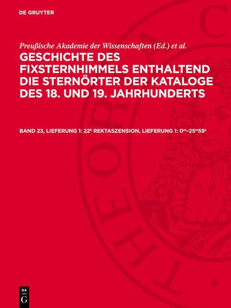 Produktbild: 22h Rektaszension, Lieferung 1: 0m-25m59s