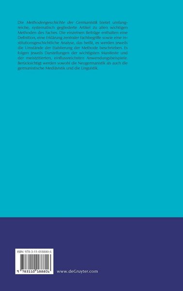 Produktbild: Methodengeschichte der Germanistik