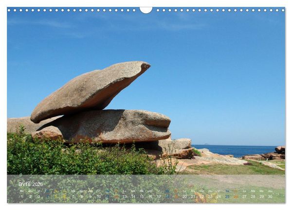 Produktbild: BRETAGNE La C&ocirc;te de granit rose (Calendrier mural 2026 DIN A3 vertical), CALVENDO calendrier mensuel
