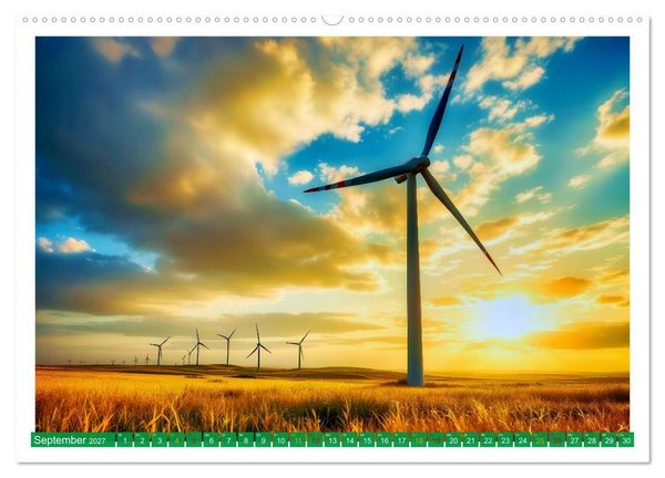 Produktbild: Wind und Sonnenenergie (hochwertiger Premium Wandkalender 2027 DIN A2 quer), Kunstdruck in Hochglanz