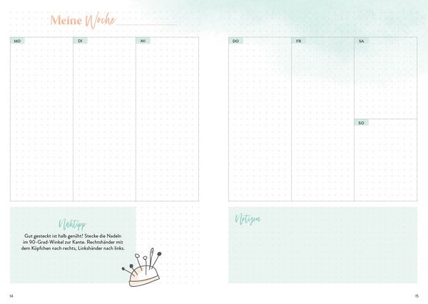 Produktbild: N&auml;hen &ndash; Mein Bullet Journal &ndash; Besser planen & N&auml;htr&auml;ume verwirklichen