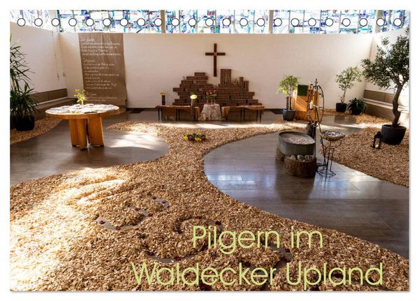 Produktbild: Pilgern im Waldecker Upland (Tischkalender 2026 DIN A5 quer), CALVENDO Monatskalender