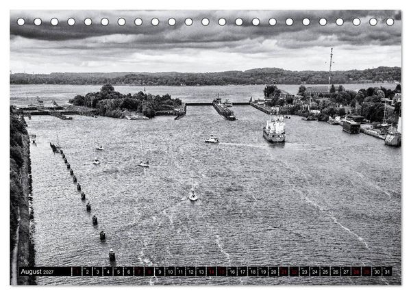 Produktbild: Ein Blick auf Kiel (Tischkalender 2027 DIN A5 quer), CALVENDO Monatskalender