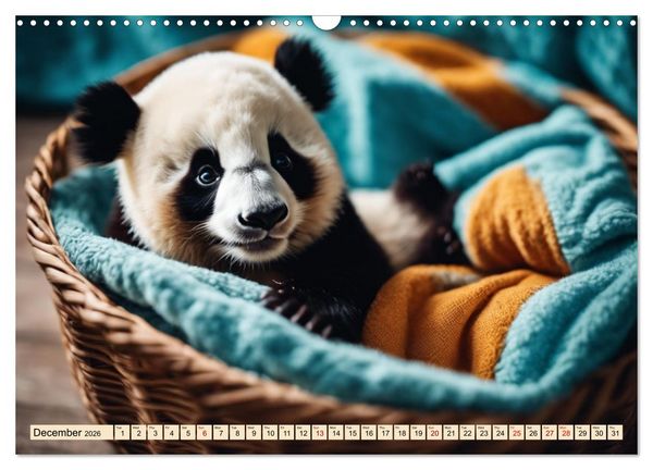 Produktbild: Cozy giant panda (Wall Calendar 2026 DIN A3 landscape), CALVENDO 12 Month Wall Calendar