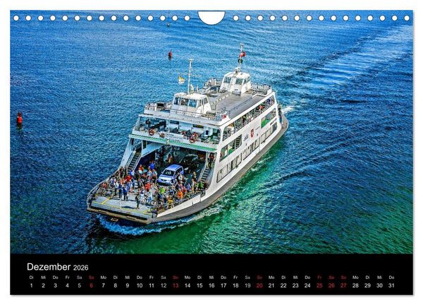 Produktbild: Bodensee-Schiffe und Boote (Wandkalender 2026 DIN A4 quer), CALVENDO Monatskalender