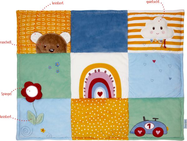 Produktbild: Spieldecke Regenbogen - BabyGl&uuml;ck (ca. 100x80 cm)