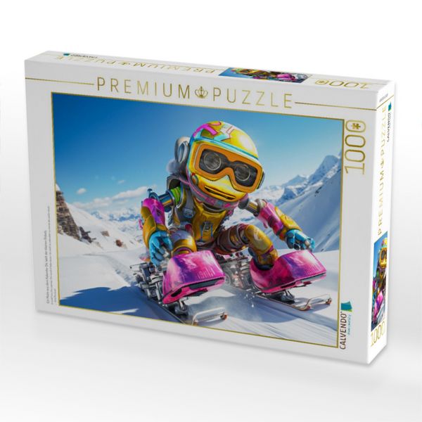 Produktbild: CALVENDO Puzzle Ein Motiv aus dem Kalender Die Welt der kleinen Robots | 1000 Teile Lege-Gr&ouml;&szlig;e 64x48cm Foto-Puzzle f&uuml;r gl&uuml;ckliche Stunden