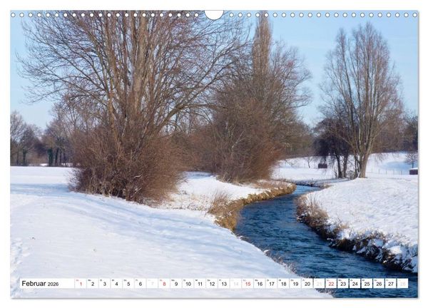 Produktbild: B&auml;che, Fl&uuml;sse, Seen - Wasser in der Eifel (Wandkalender 2026 DIN A3 quer), CALVENDO Monatskalender