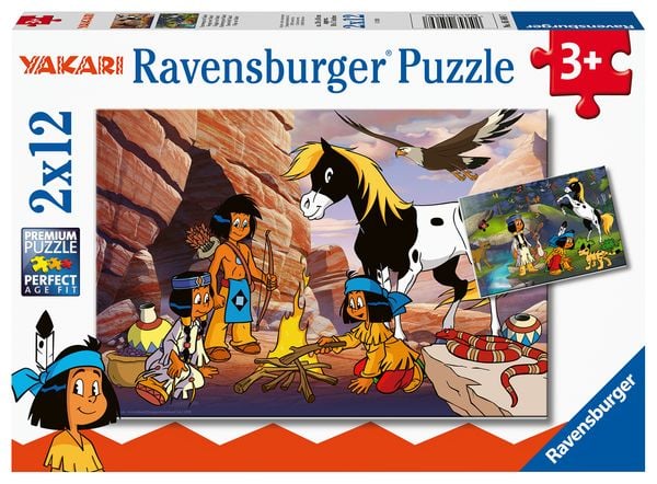 Puzzle Ravensburger Unterwegs mit Yakari 2 X 12 Teile