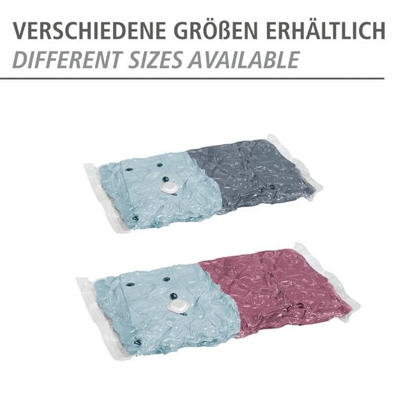 Produktbild: Vakuum Beutel Reise-Set Transparent, 6-teilig, platzsparende Kleideraufbewahrung mit Pumpe