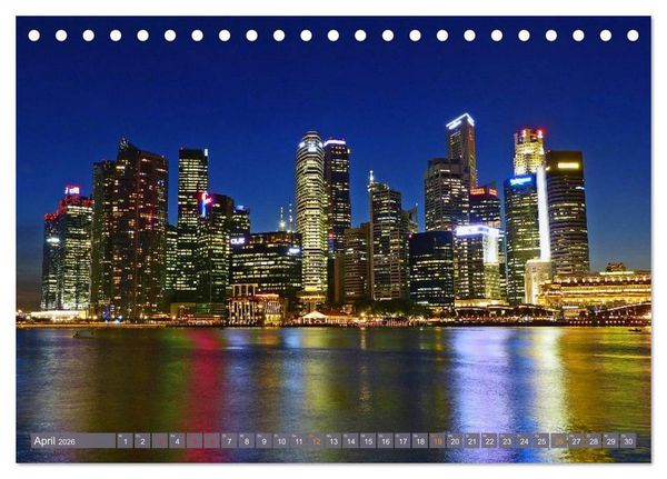 Produktbild: Singapur. Stadt der Superlative (Tischkalender 2026 DIN A5 quer), CALVENDO Monatskalender