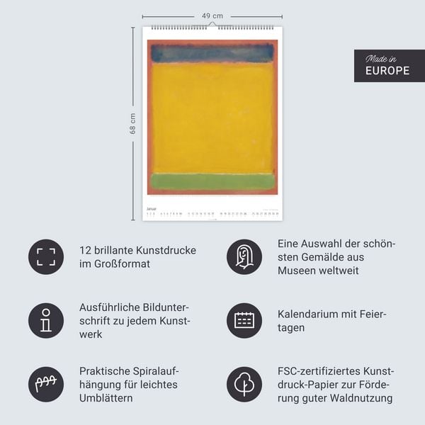 Produktbild: Mark Rothko Kalender 2027