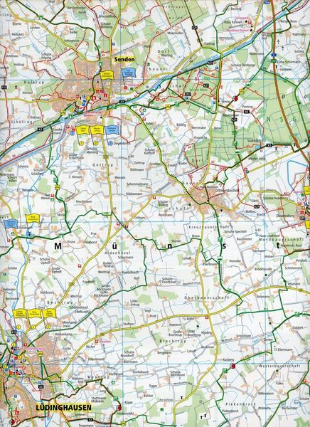 Produktbild: Publicpress Rad- und Wanderkarte S&uuml;dliches M&uuml;nsterland 1:50.000