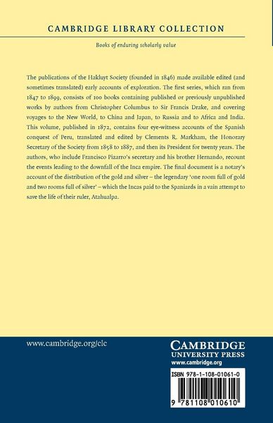 Produktbild: Reports on the Discovery of Peru