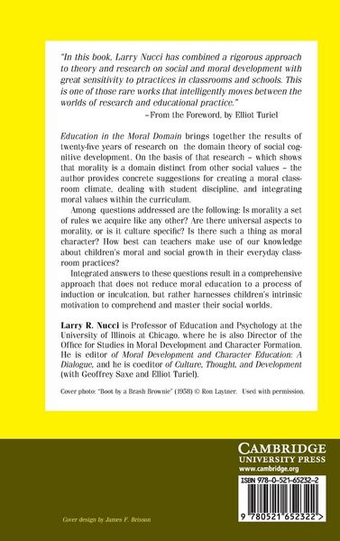 Produktbild: Education in the Moral Domain