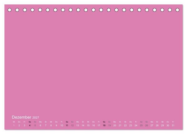 Produktbild: Bastelkalender - Pink (Tischkalender 2027 DIN A5 quer), CALVENDO Monatskalender