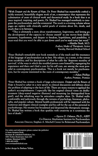 Produktbild: Despair and the Return of Hope