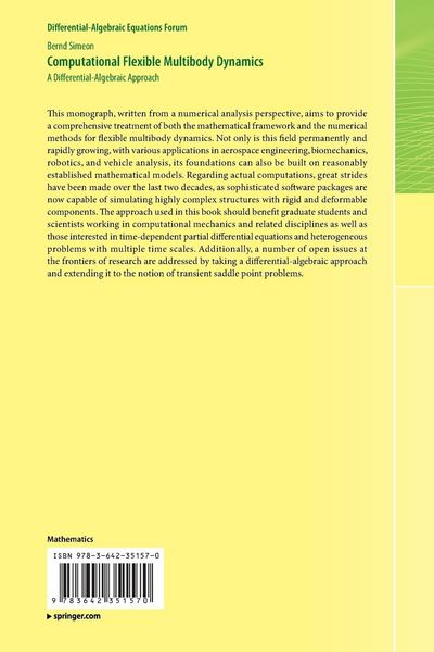 Produktbild: Computational Flexible Multibody Dynamics