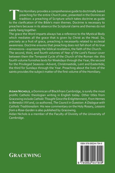 Produktbild: Year of the Lord's Favour. a Homiliary for the Roman Liturgy. Volume 4