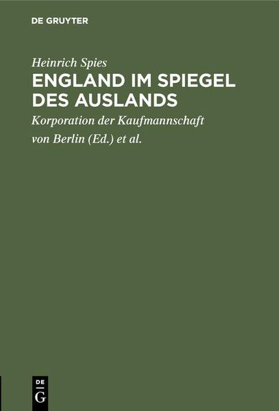 Produktbild: England im Spiegel des Auslands