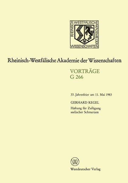 Produktbild: Haftung f&uuml;r Zuf&uuml;gung seelischer Schmerzen
