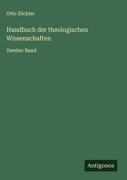 Produktbild: Handbuch der theologischen Wissenschaften