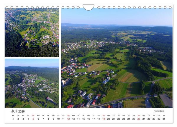Produktbild: Luftaufnahmen rund um den Ochsenkopf (Wandkalender 2026 DIN A4 quer), CALVENDO Monatskalender