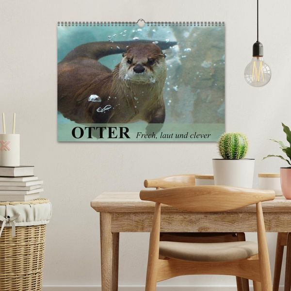 Produktbild: Otter. Frech, laut und clever (Wandkalender 2026 DIN A3 quer), CALVENDO Monatskalender