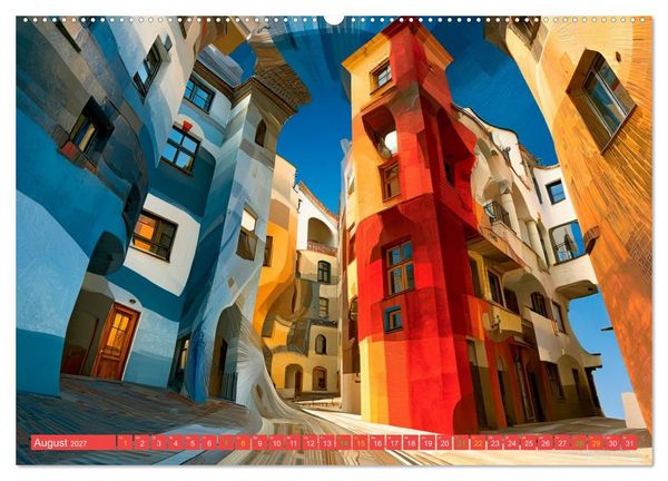 Produktbild: Das Paradies der tanzenden H&auml;user (Wandkalender 2027 DIN A2 quer), CALVENDO Monatskalender