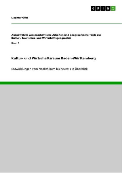 Produktbild: Kultur- und Wirtschaftsraum Baden-W&uuml;rttemberg
