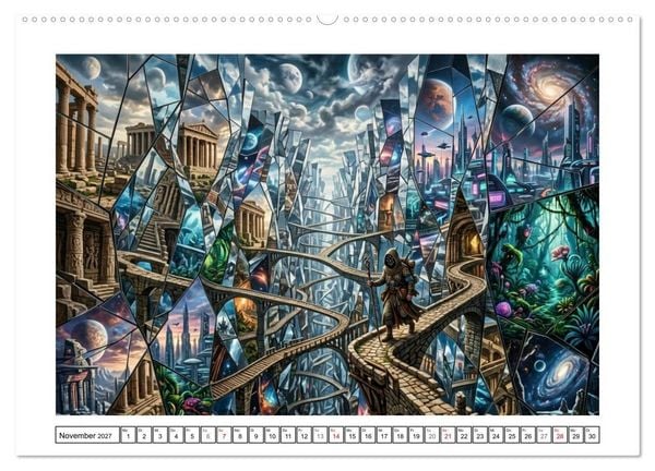 Produktbild: Surreale Traumzufluchten (hochwertiger Premium Wandkalender 2027 DIN A2 quer), Kunstdruck in Hochglanz