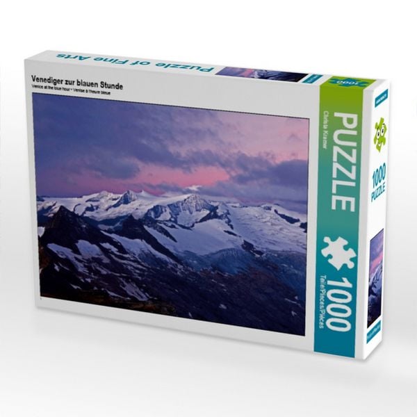 Produktbild: CALVENDO Puzzle Venediger zur blauen Stunde 1000 Teile Puzzle quer | 1000 Teile Lege-Gr&ouml;&szlig;e 64 &times; 48 cm Foto-Puzzle f&uuml;r gl&uuml;ckliche Stunden