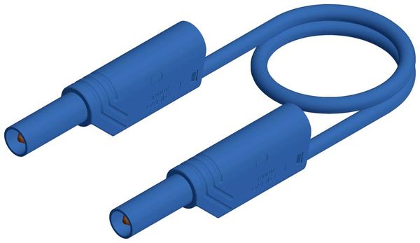 Produktbild: Hirschmann Test & Measurement MLS WS 200/2,5 bl Sicherheits-Messleitung Lamellenstecker 4 mm Lamellenstecker 4 mm 2.00 m Blau 1 St.