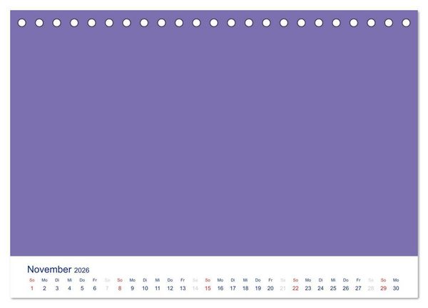 Produktbild: Farbiger Bastelkalender (Tischkalender 2026 DIN A5 quer), CALVENDO Monatskalender
