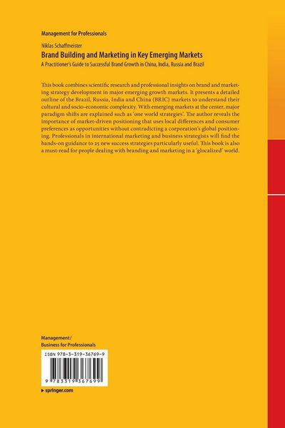 Produktbild: Brand Building and Marketing in Key Emerging Markets