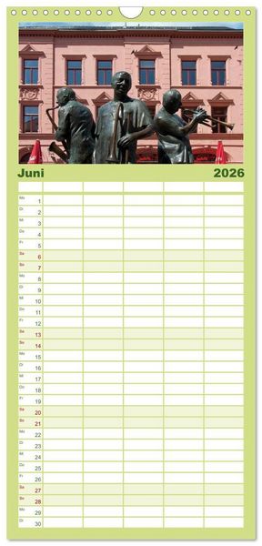 Produktbild: Familienplaner 2026 - Malerisches Quedlinburg mit 5 Spalten (Wandkalender, 21 x 45 cm) CALVENDO