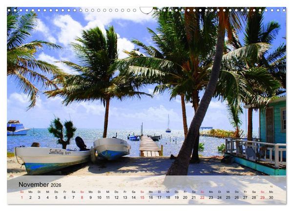 Produktbild: Belize. Karibik-Perle Caye Caulker (Wandkalender 2026 DIN A3 quer), CALVENDO Monatskalender