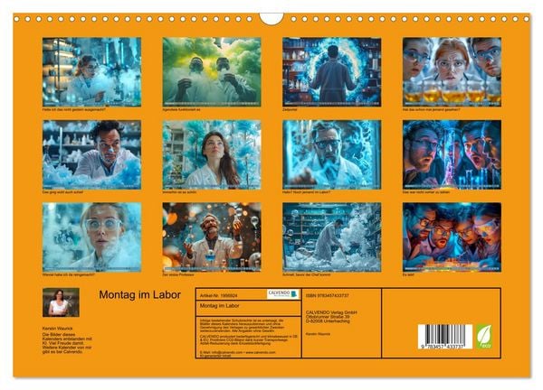 Produktbild: Montag im Labor (Wandkalender 2026 DIN A3 quer), CALVENDO Monatskalender
