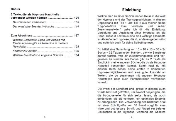 Produktbild: Hypnosetexte zum Vorlesen und selber Zusammenstellen 1+2