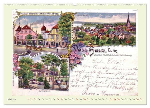 Produktbild: Gru&szlig; aus Eutin (hochwertiger Premium Wandkalender 2026 DIN A2 quer), Kunstdruck in Hochglanz