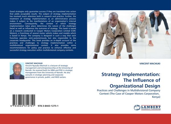 Produktbild: Strategy Implementation: The Influence of Organizational Design