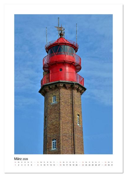 Produktbild: Leuchtt&uuml;rme - Impressionen der stillen Wachposten am Ufer (Wandkalender 2026 DIN A3 hoch), CALVENDO Monatskalender
