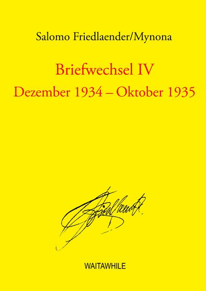 Produktbild: Briefwechsel IV