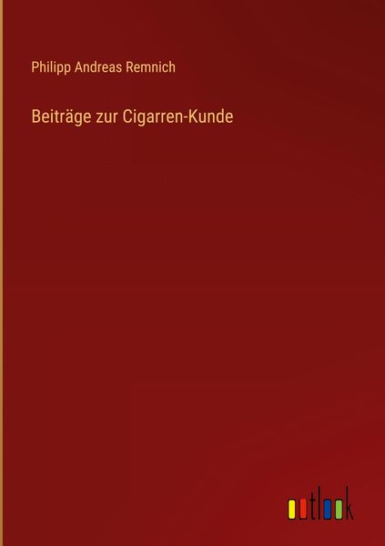 Produktbild: Beitr&auml;ge zur Cigarren-Kunde