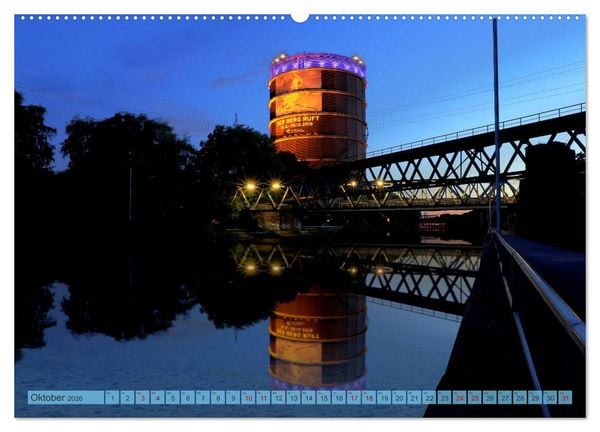 Produktbild: RUHRPOTT LICHTER (Wandkalender 2026 DIN A2 quer), CALVENDO Monatskalender