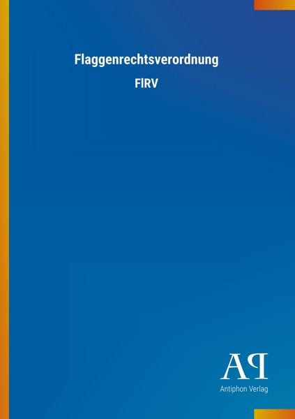 Produktbild: Flaggenrechtsverordnung
