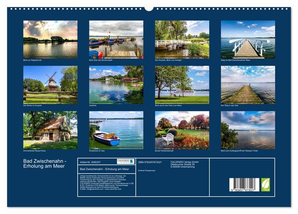 Produktbild: Bad Zwischenahn - Erholung am Meer (hochwertiger Premium Wandkalender 2026 DIN A2 quer), Kunstdruck in Hochglanz