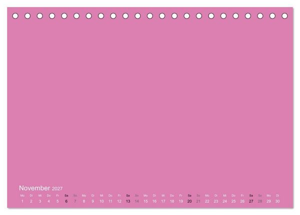 Produktbild: Bastelkalender - Pink (Tischkalender 2027 DIN A5 quer), CALVENDO Monatskalender