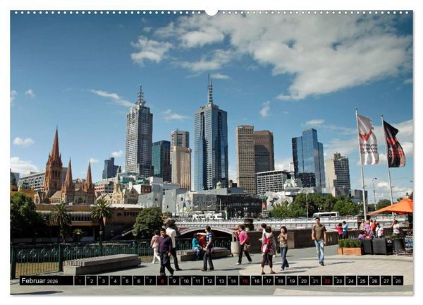 Produktbild: Melbourne (Wandkalender 2026 DIN A2 quer), CALVENDO Monatskalender